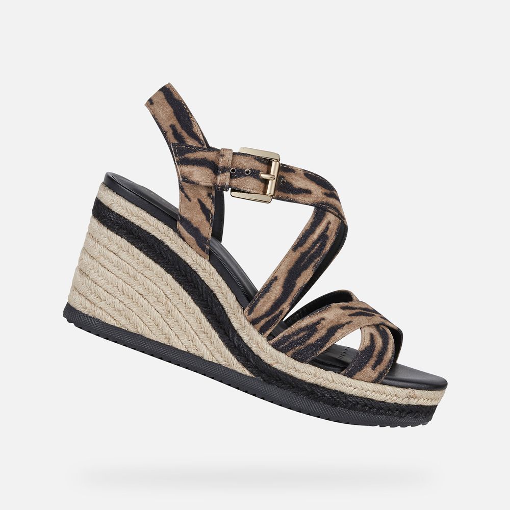 Sandalias Geox Senhora Pretas - Ponza - TJRDK2615